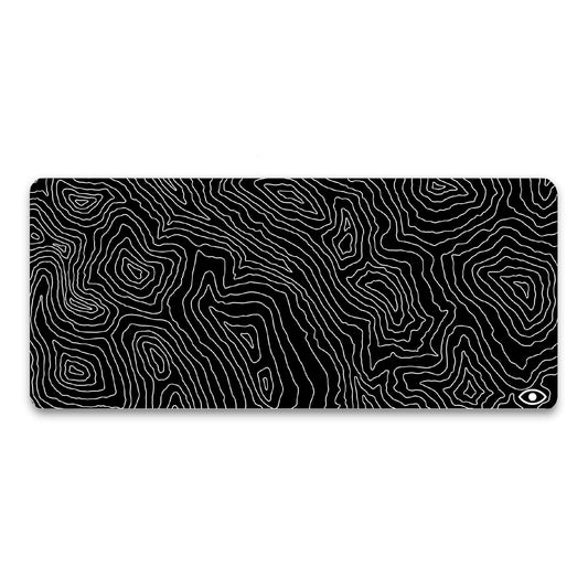 Vision Padz Black Topo Gaming Mouse Pad, Front Side